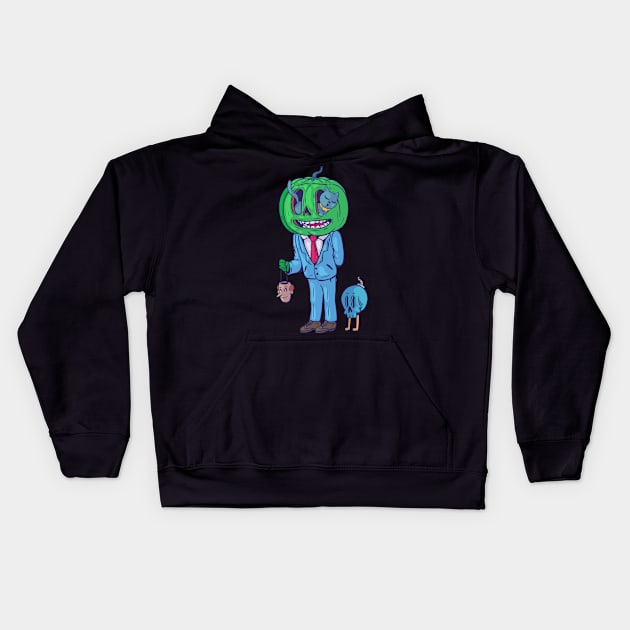 Spooky Creature Kids Hoodie by evolet store